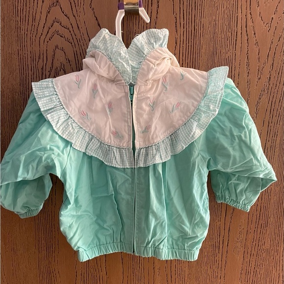 Carter's Other - Carter's Mint Green Baby Jacket with White Accents